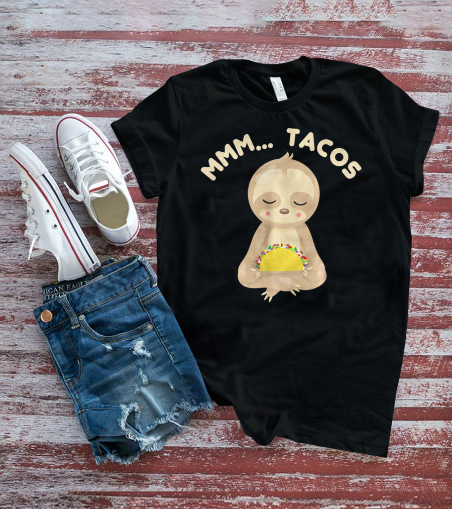 MMM Tacos Sloth Cinco De Mayo T-Shirt