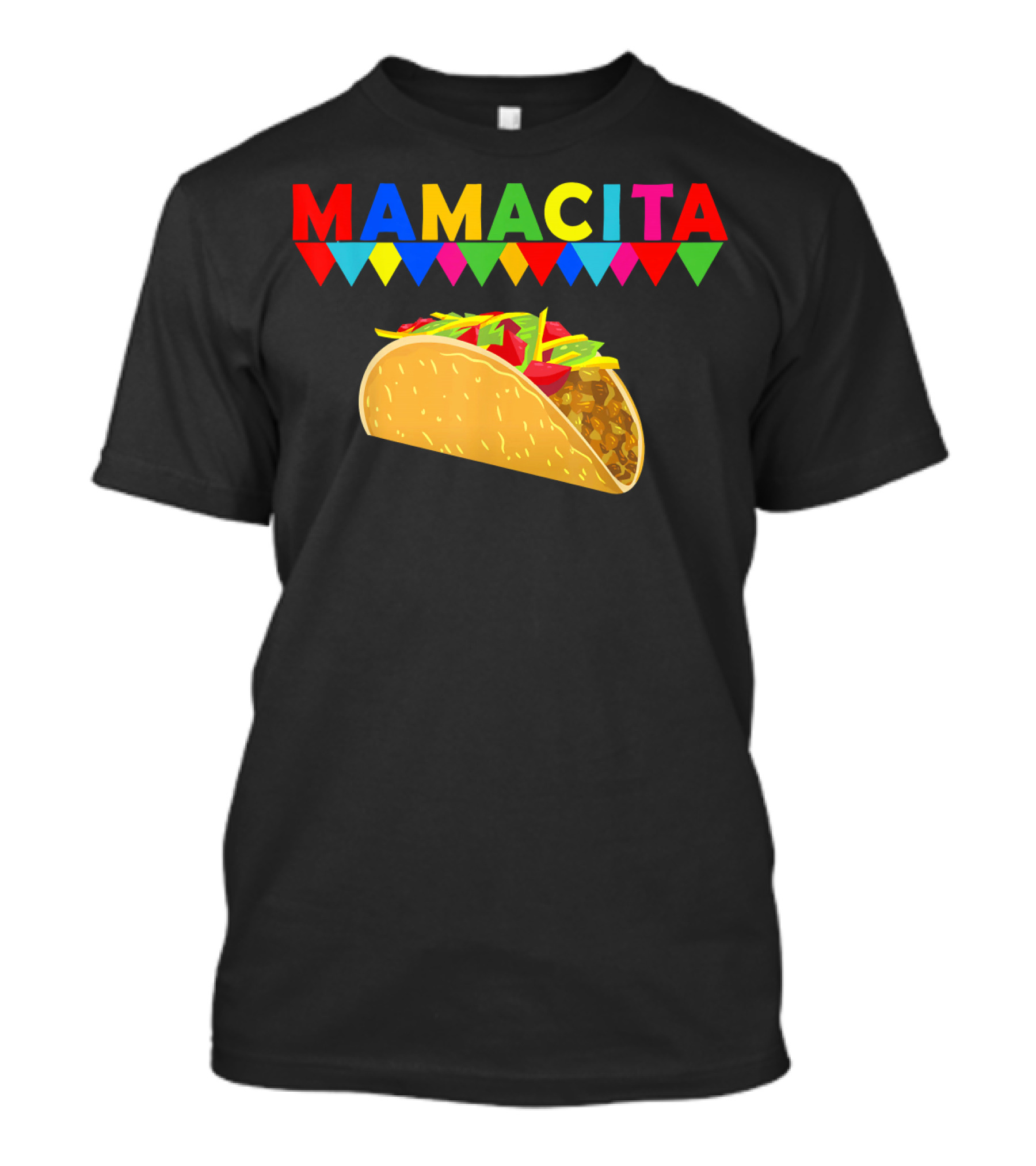 Mamacita Taco Mexican Fiesta Cactus Cinco Banners T-Shirt
