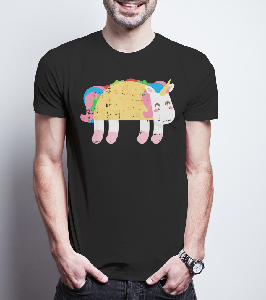 Cute Unicorn Taco Cinco De Mayo Festive Foodie T-Shirt
