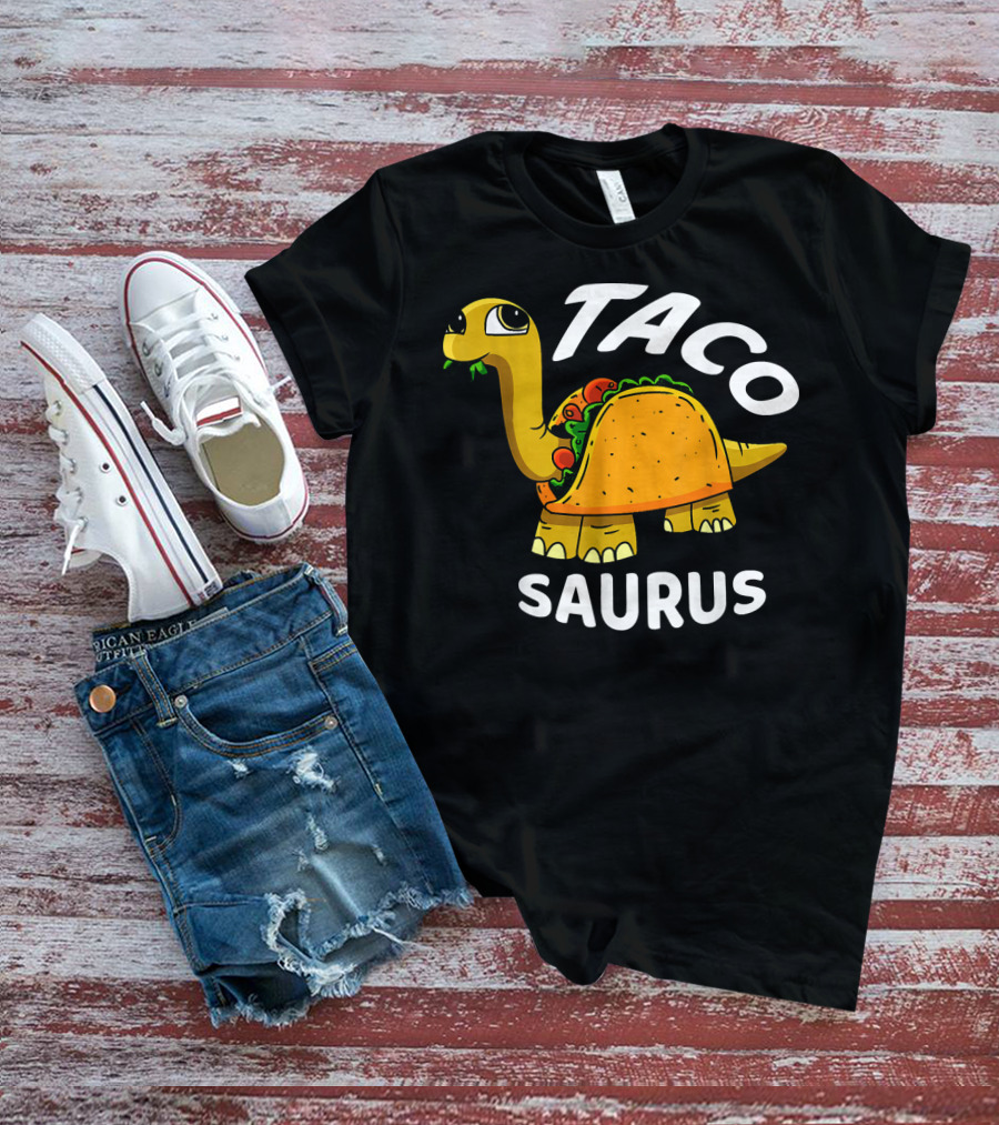 Tacosaurus Dinosaur Humor Cinco De Mayo T-Shirt