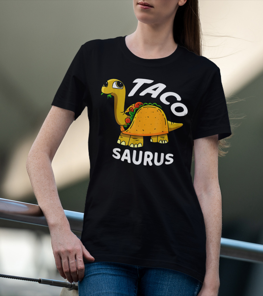 Tacosaurus Dinosaur Humor Cinco De Mayo T-Shirt