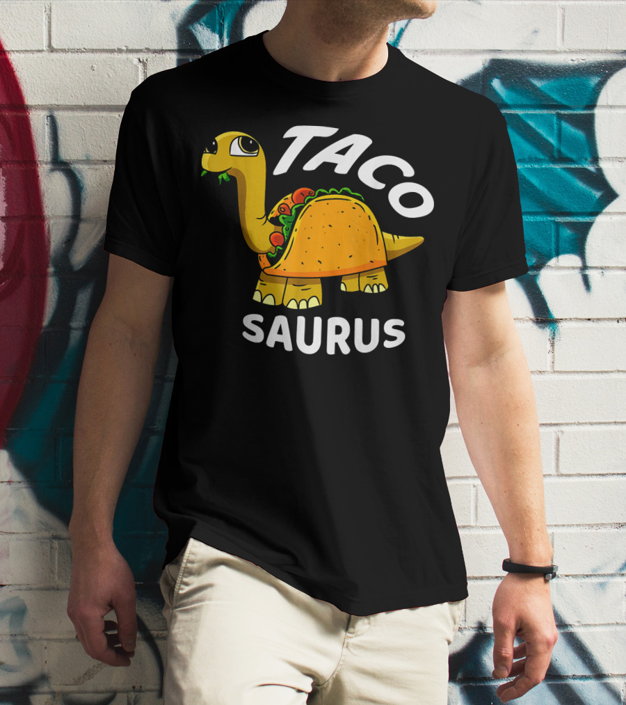 Tacosaurus Dinosaur Humor Cinco De Mayo T-Shirt