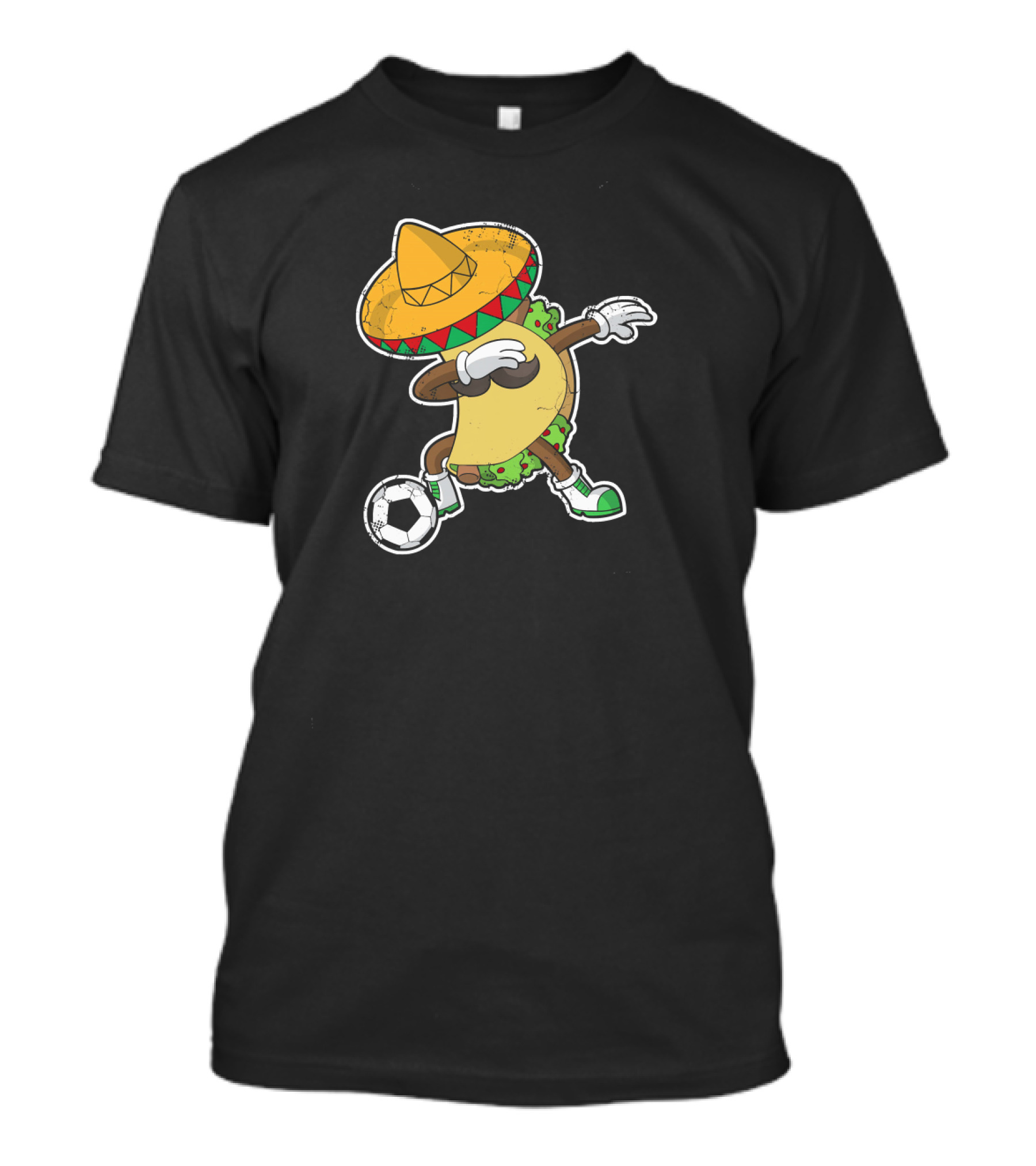 Cinco De Mayo Dabbing Taco Soccer Football T-Shirt