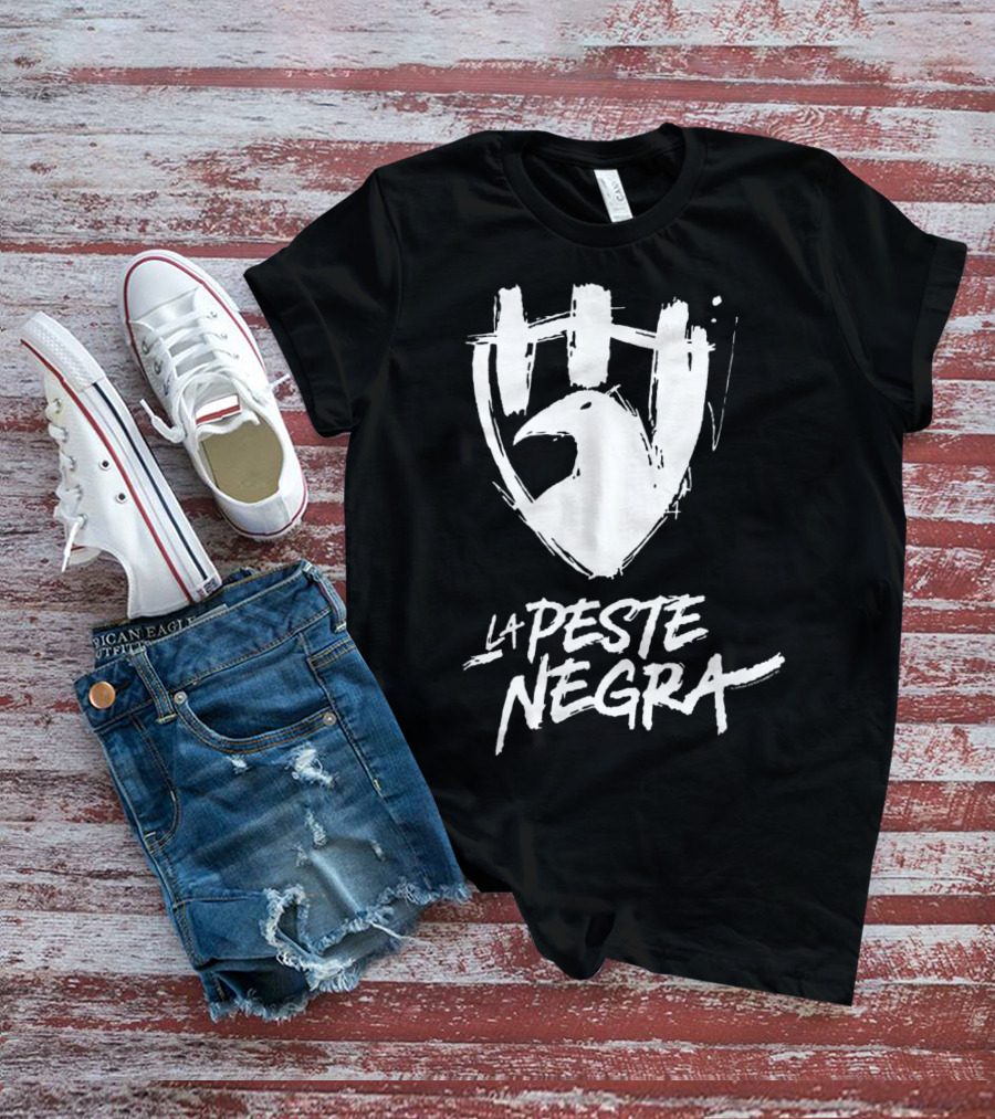 Club De Cuervos La Peste Negra Logo Shield T-Shirt