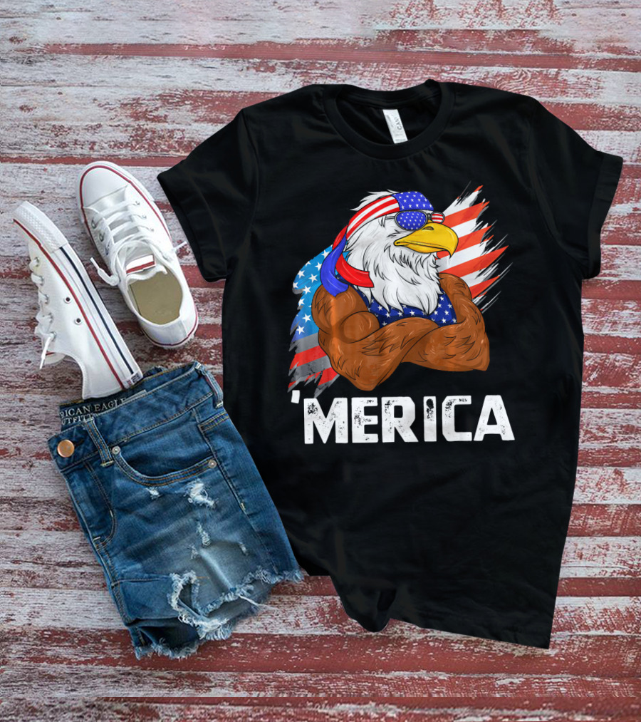 'Merica USA Eagle Freedom American Patriot T-Shirt
