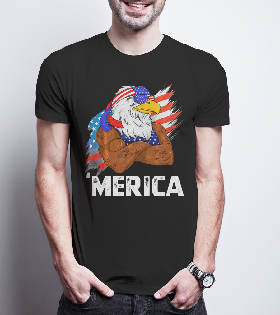 'Merica USA Eagle Freedom American Patriot T-Shirt
