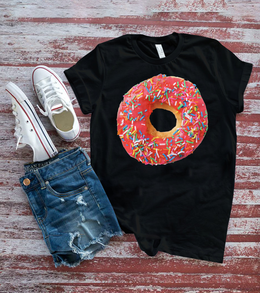 Sprinkles Donut For The Donuts Lover Gla With Colorful Toppings T-Shirt