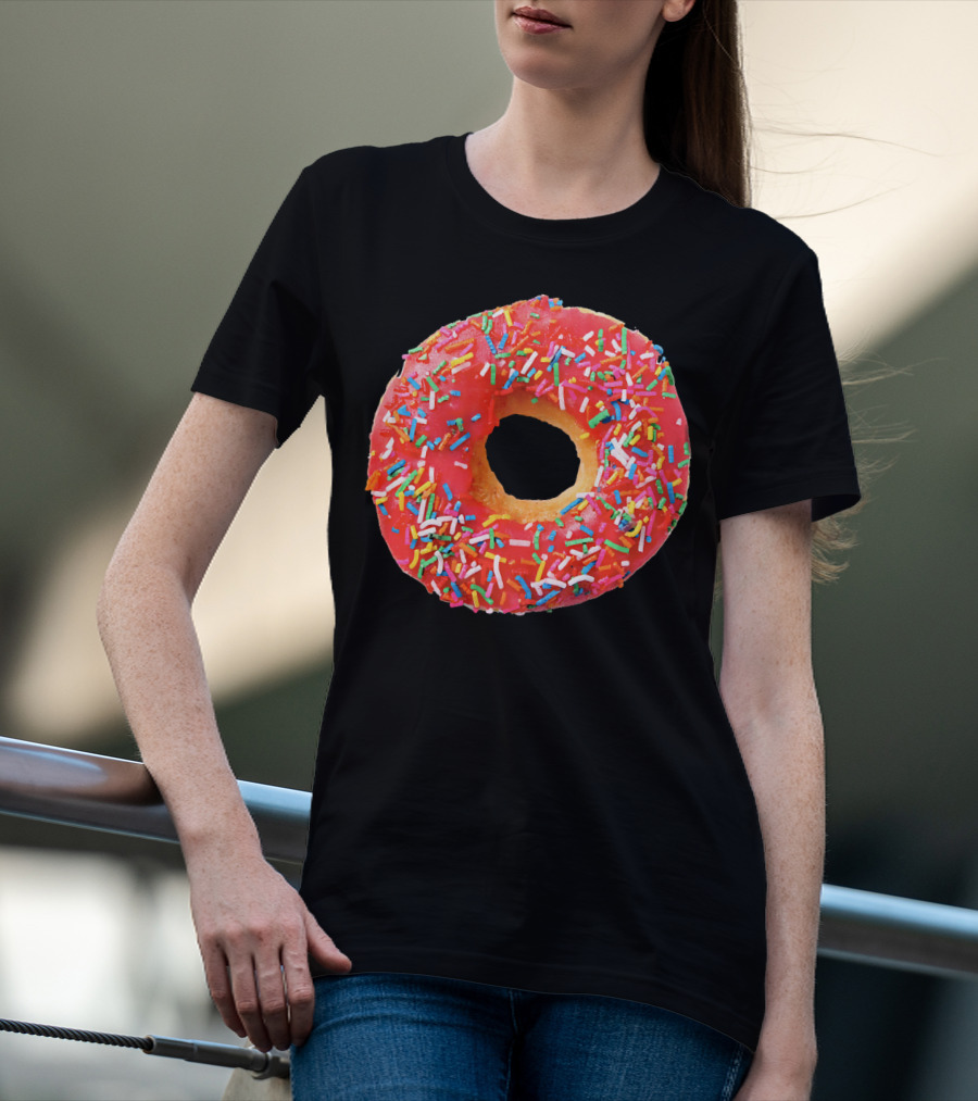 Sprinkles Donut For The Donuts Lover Gla With Colorful Toppings T-Shirt