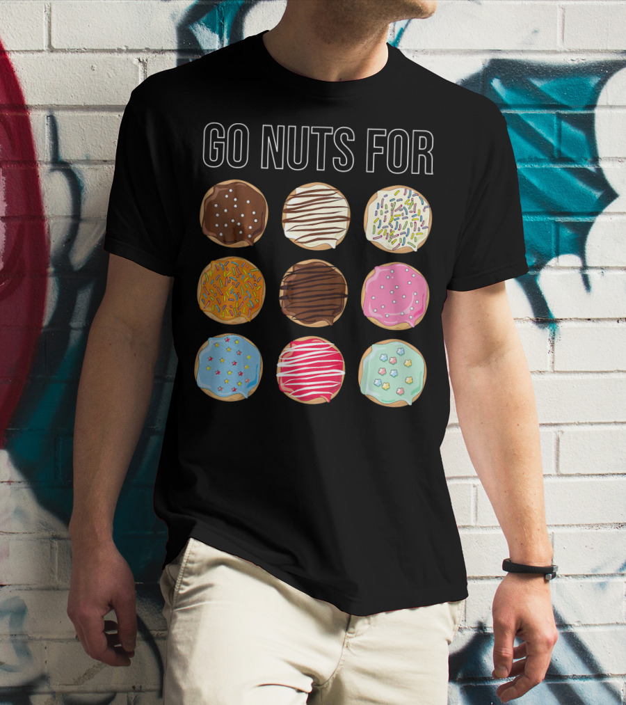 Go Nuts For Donuts Assorted Icing And Sprinkles T-Shirt