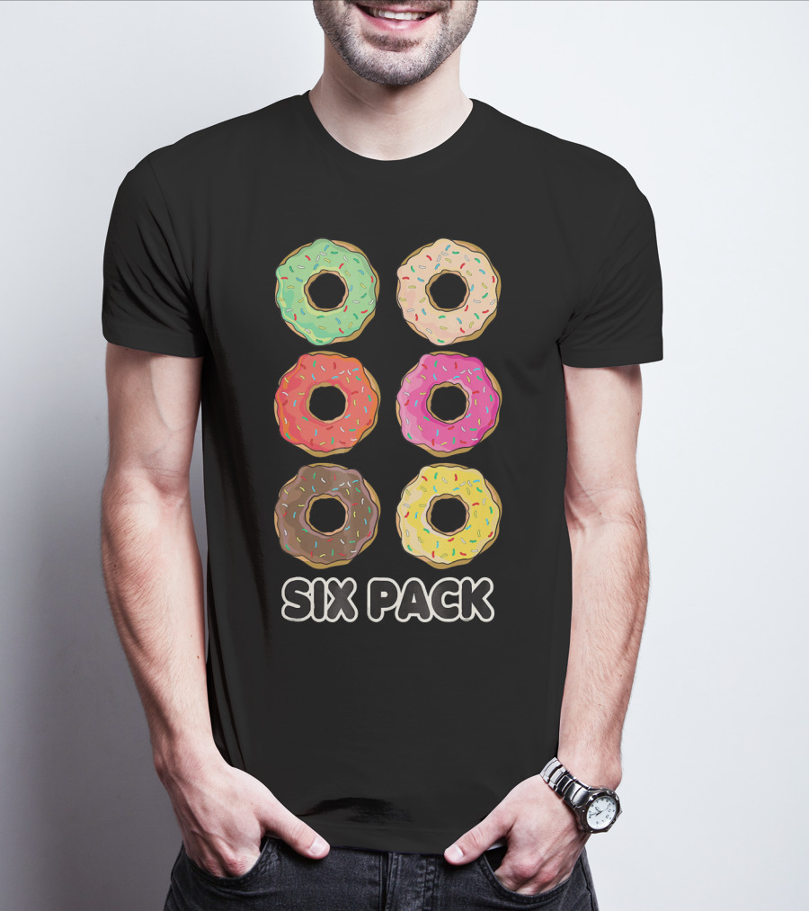 Six Pack Donut Muscle Funny T-Shirt