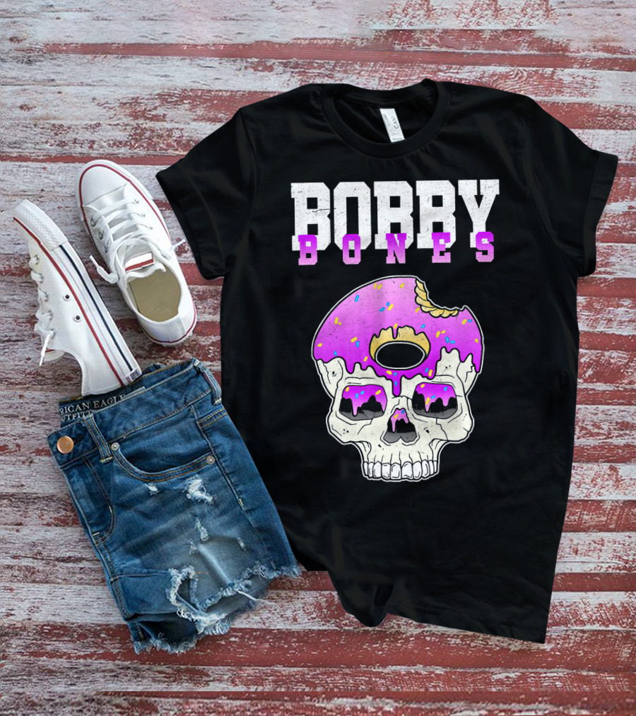Bobby Bones Skull Donut Pink Sweet Death T-Shirt