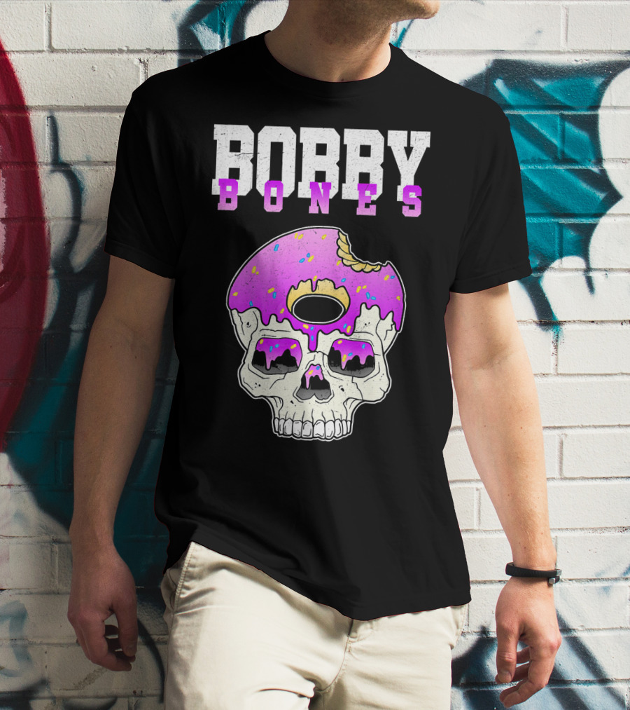 Bobby Bones Skull Donut Pink Sweet Death T-Shirt