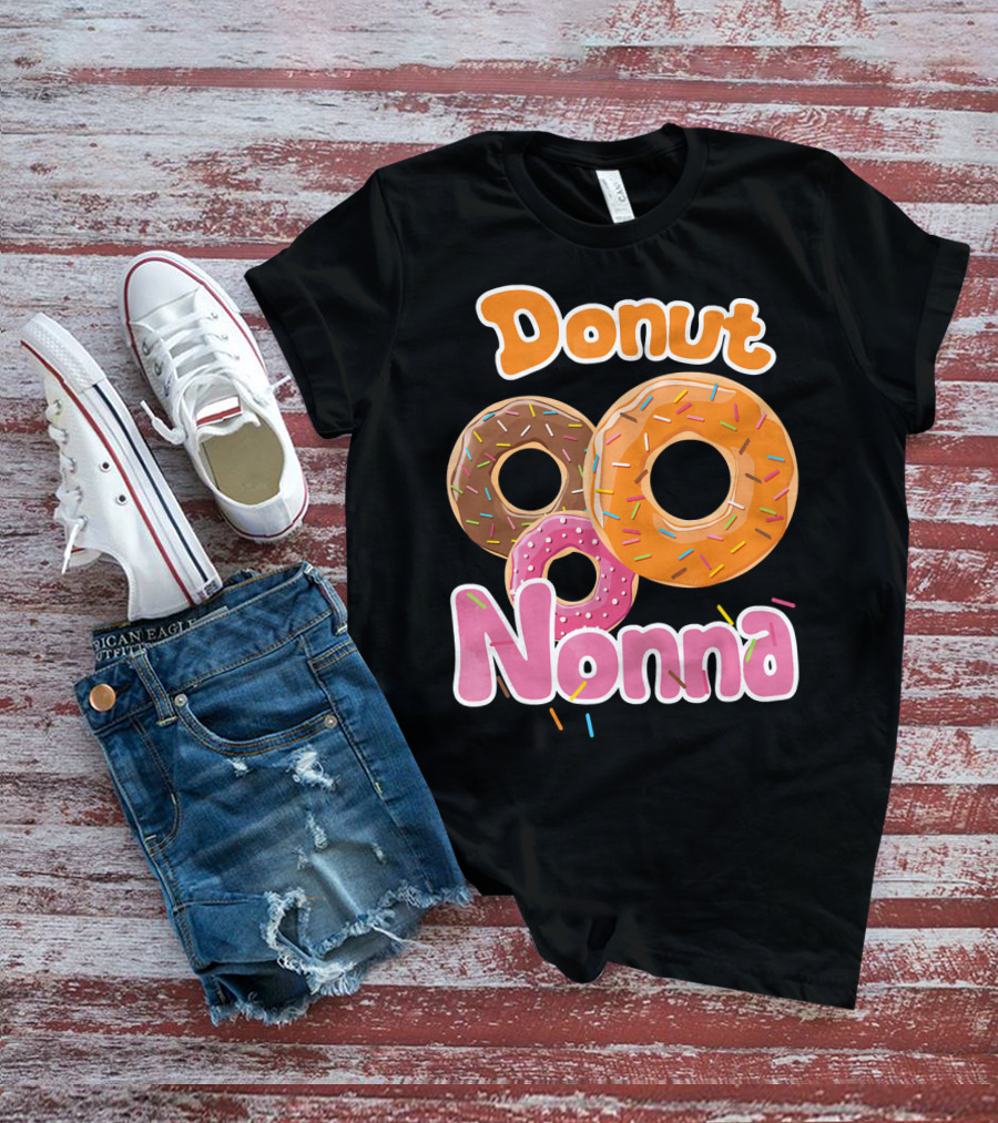 Donut Nonna Colorful Sprinkled Doughnuts T-Shirt
