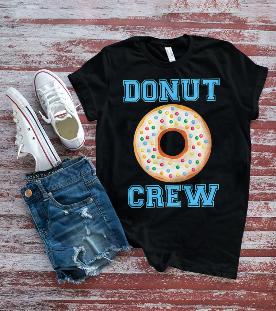 Donut Crew Matching Birthday Group With Sprinkles T-Shirt