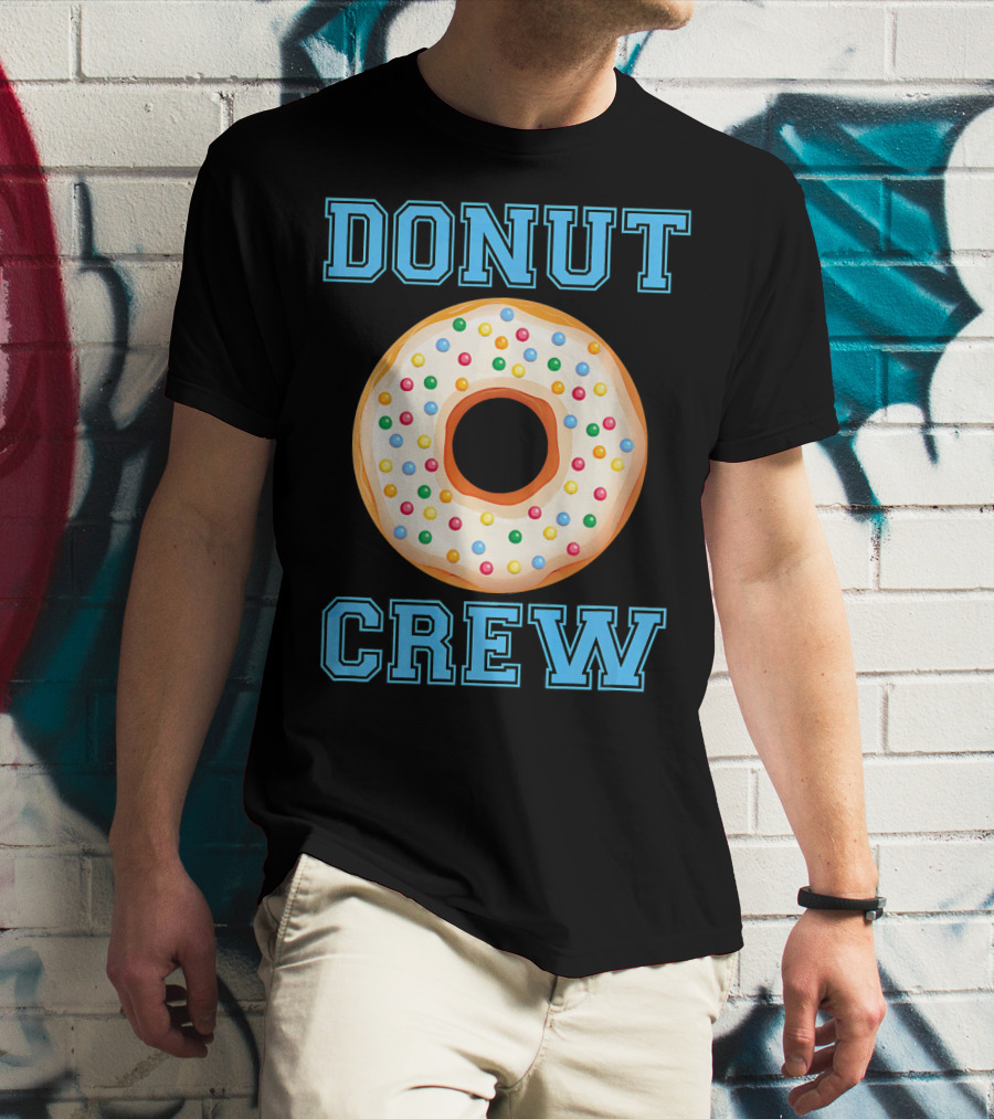 Donut Crew Matching Birthday Group With Sprinkles T-Shirt