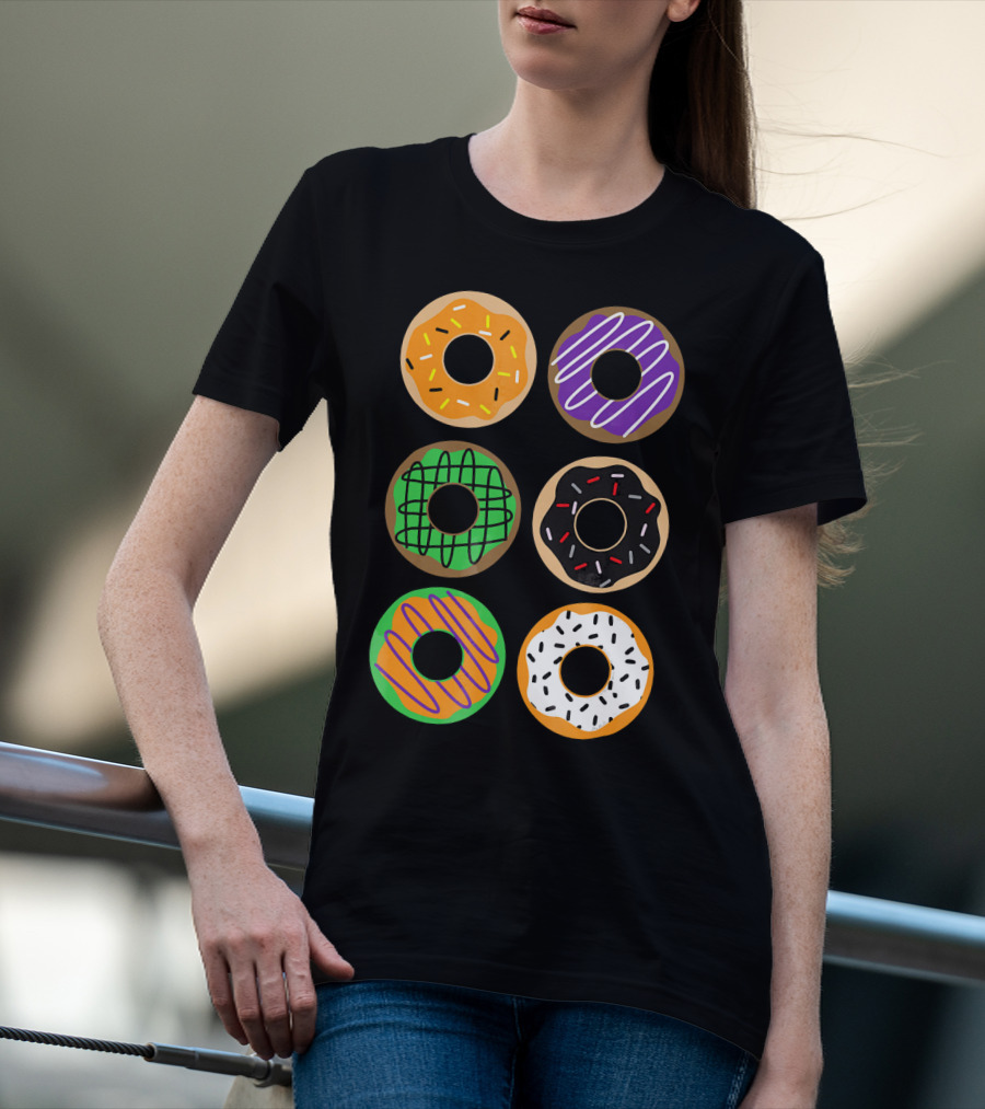 Halloween Donuts Festive Treats With Colorful Icing And Sprinkles T-Shirt