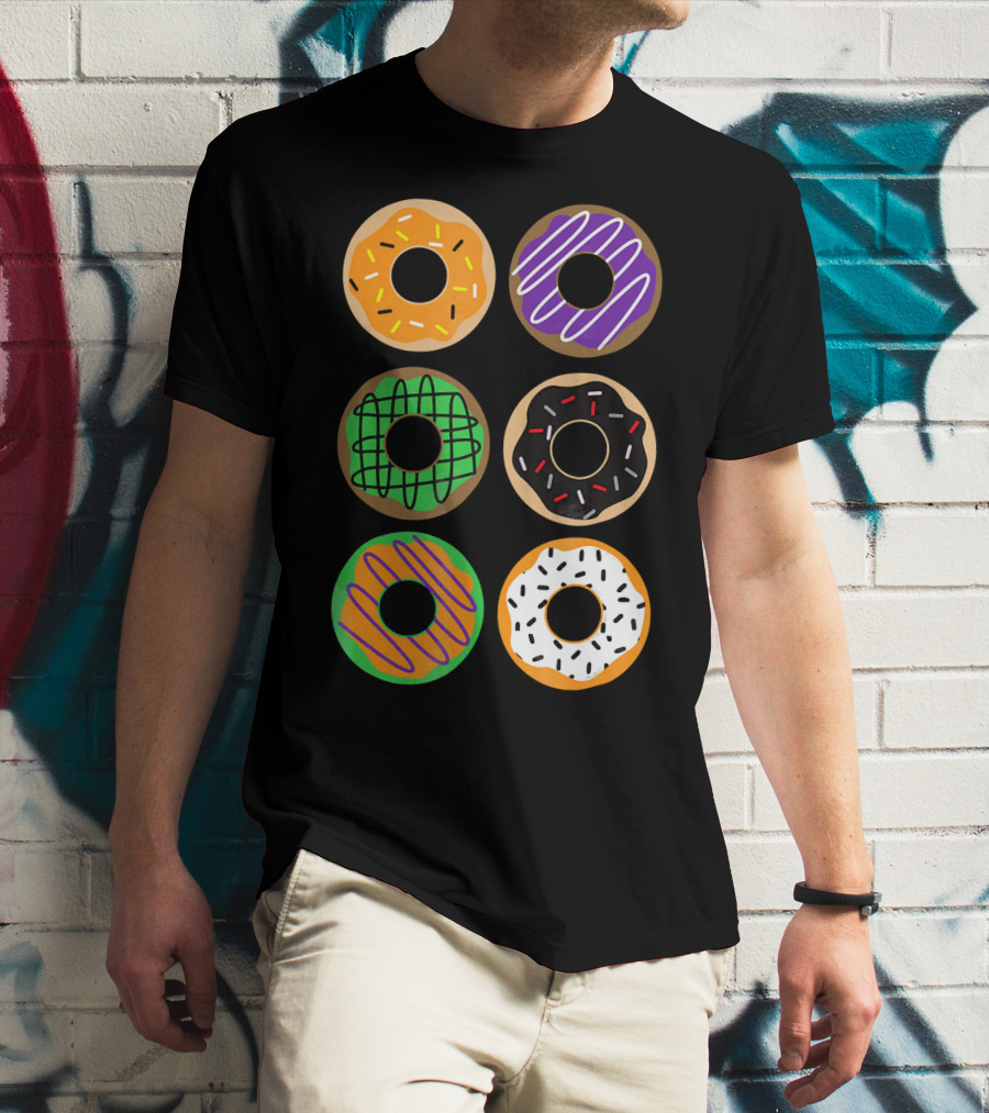 Halloween Donuts Festive Treats With Colorful Icing And Sprinkles T-Shirt