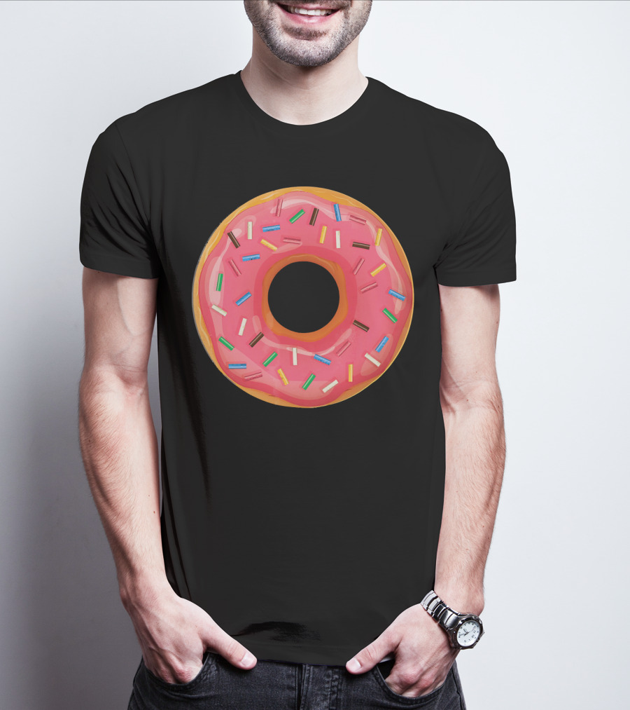 Simple Colorful Sprinkle Donut T-Shirt