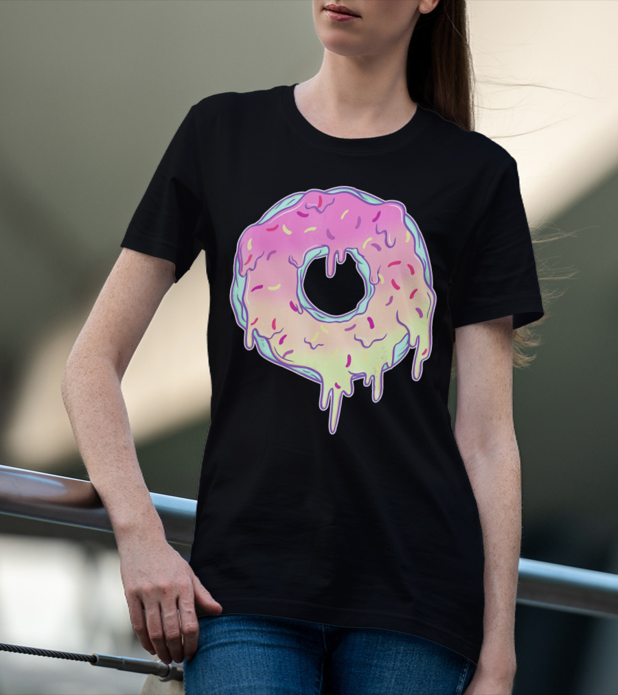 Dripping Pastel Donut Aesthetic Got T-Shirt