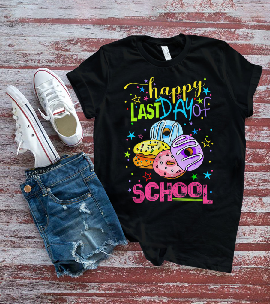 Happy Last Day Of School Donut T-Shirt