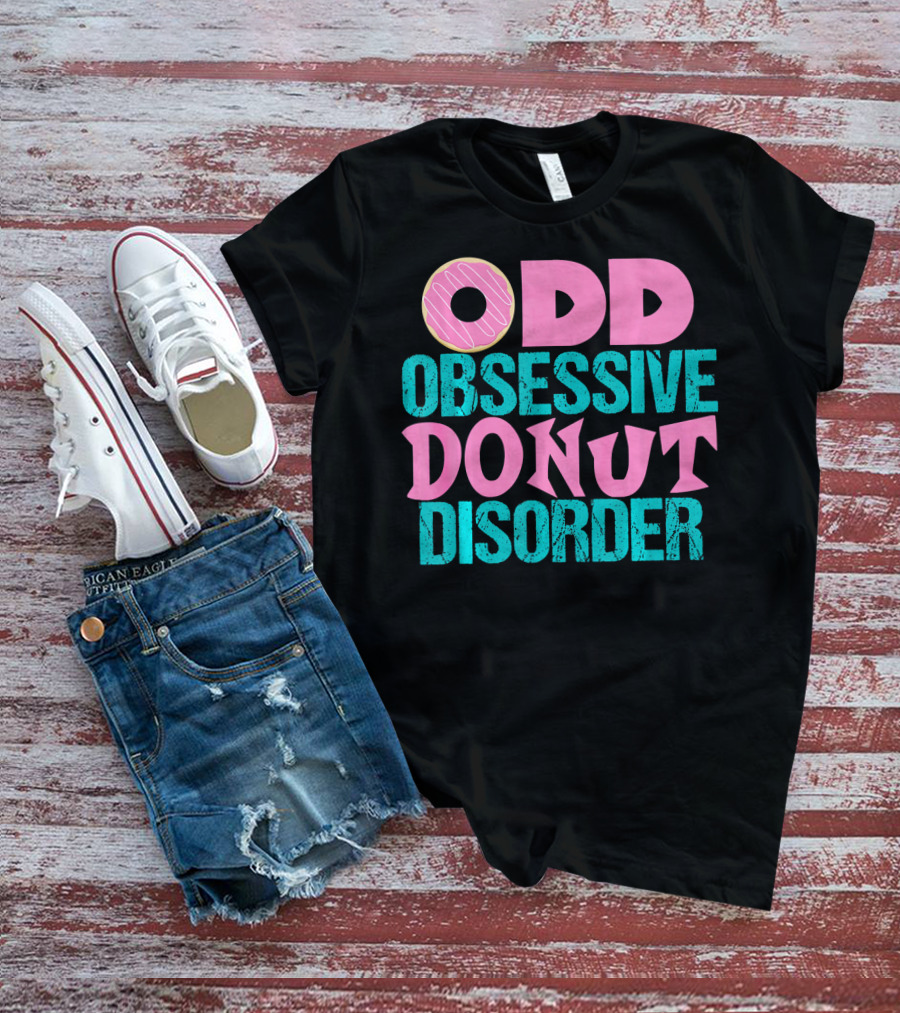 ODD Obsessive Donut Disorder Pink Icing T-Shirt