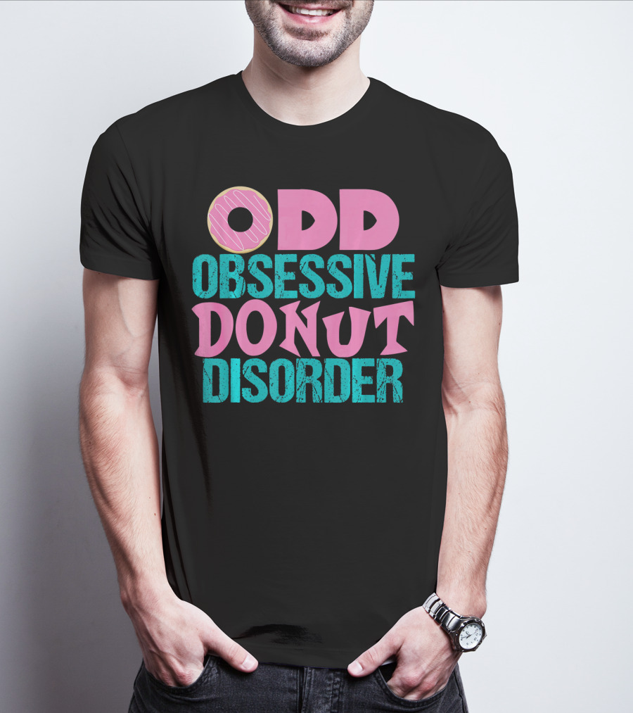 ODD Obsessive Donut Disorder Pink Icing T-Shirt