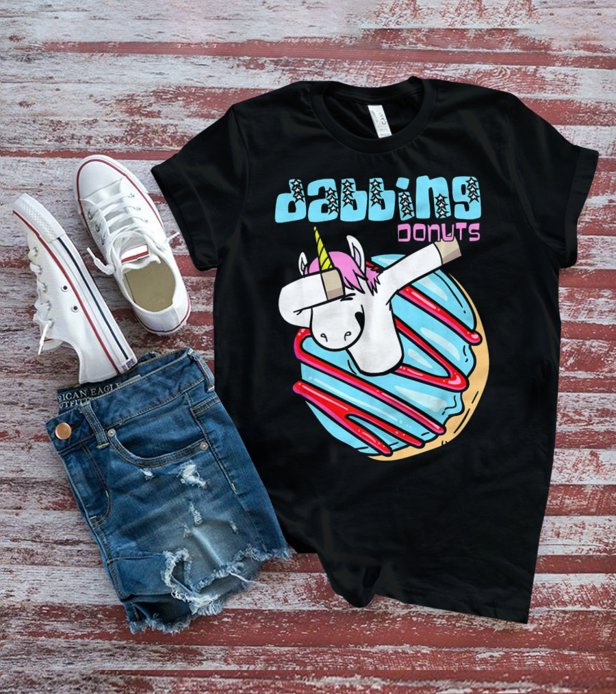 Dabbing Donuts Unicorn T-Shirt