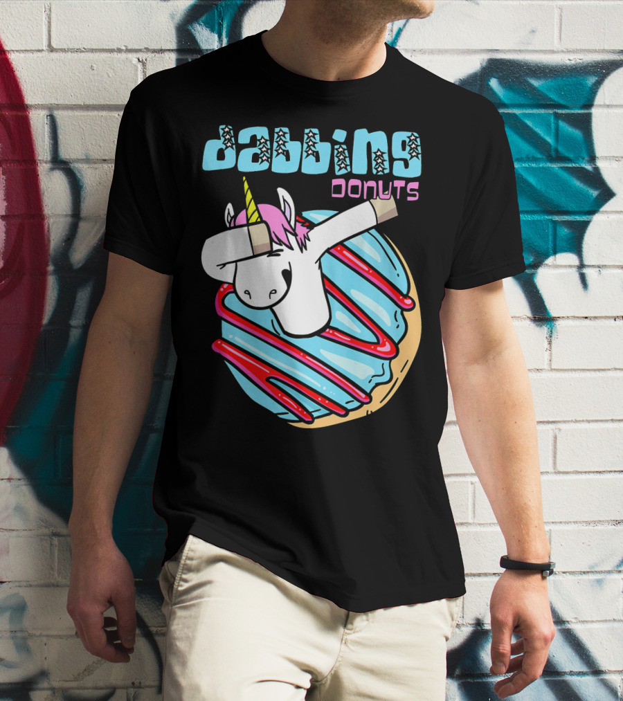 Dabbing Donuts Unicorn T-Shirt