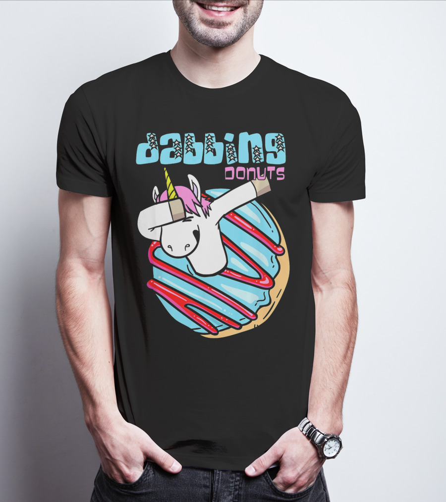 Dabbing Donuts Unicorn T-Shirt