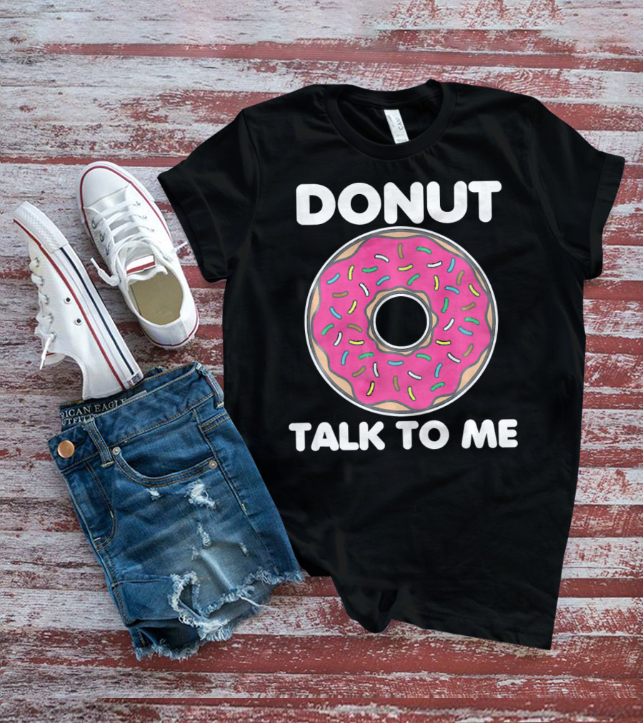 Donut Talk To Me Pink Frosted Sprinkles T-Shirt