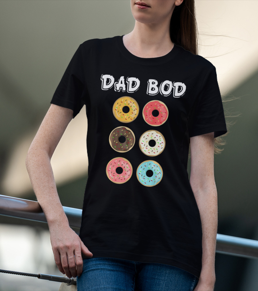 Dad Bod Donuts Father's Day Mens Fat Humor T-Shirt