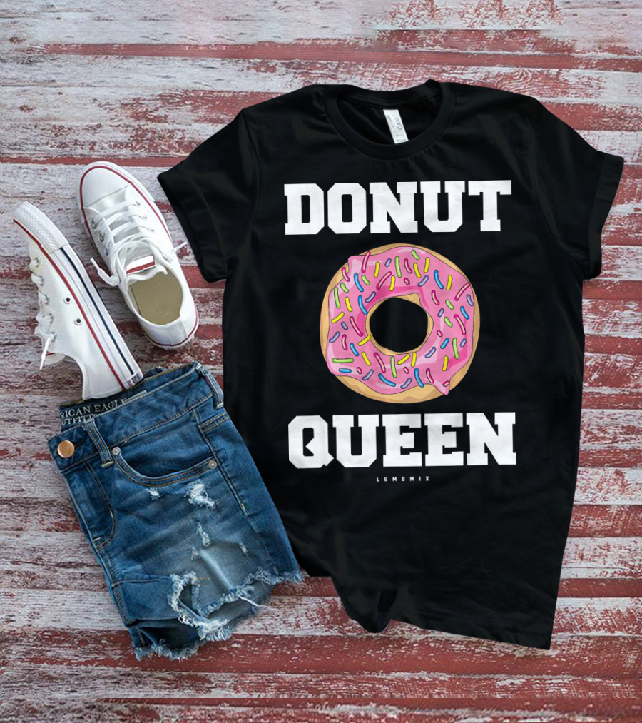 Donut Queen Pink Frosted Sprinkles Lumomix T-Shirt