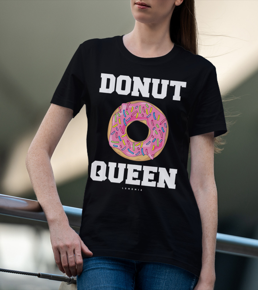 Donut Queen Pink Frosted Sprinkles Lumomix T-Shirt