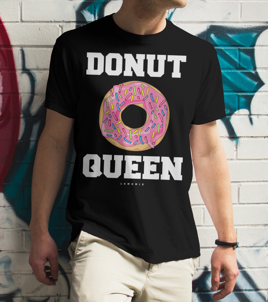 Donut Queen Pink Frosted Sprinkles Lumomix T-Shirt