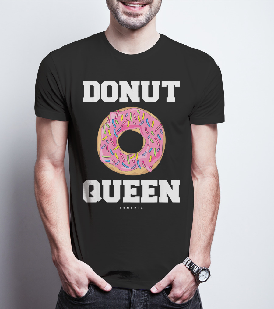 Donut Queen Pink Frosted Sprinkles Lumomix T-Shirt