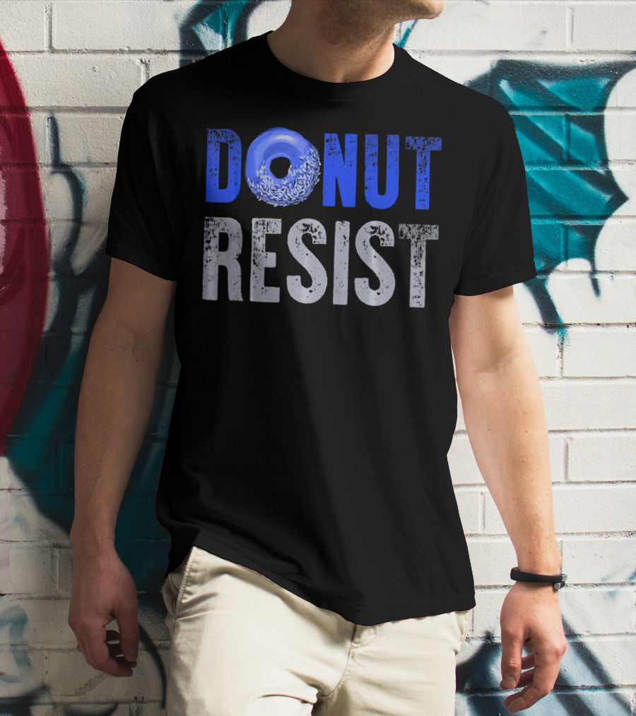 Police Officer Thin Blue Line Donut Resist T-Shirt