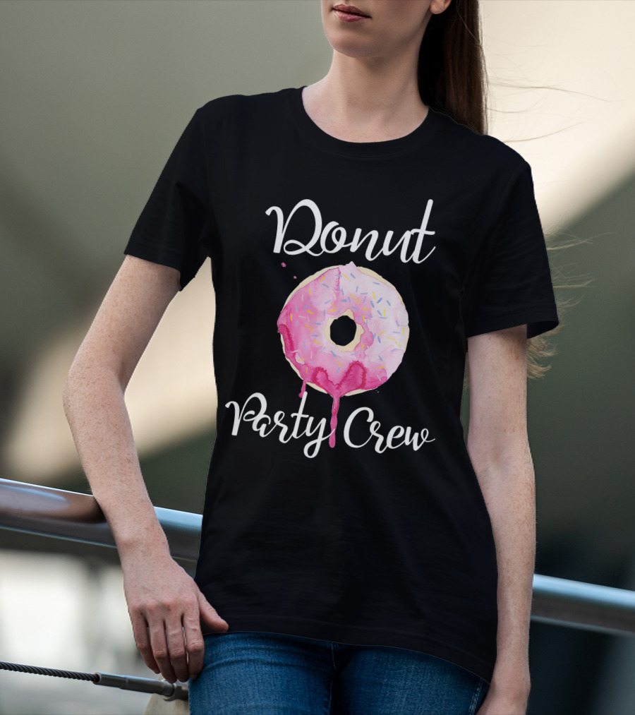 Donut Party Crew Donut Birthday T-Shirt