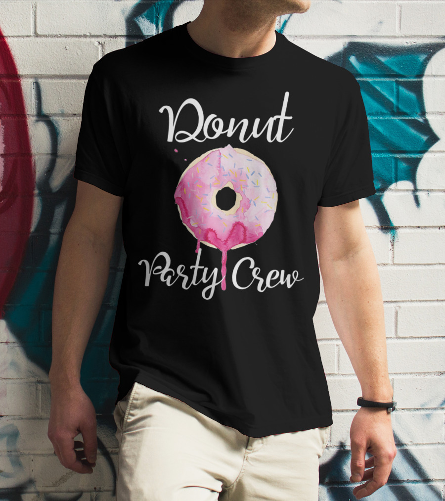 Donut Party Crew Donut Birthday T-Shirt