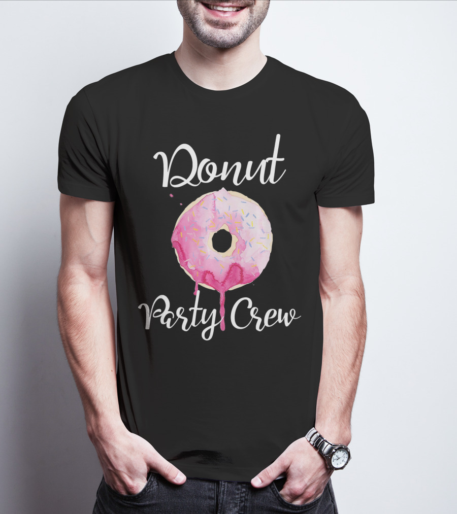Donut Party Crew Donut Birthday T-Shirt