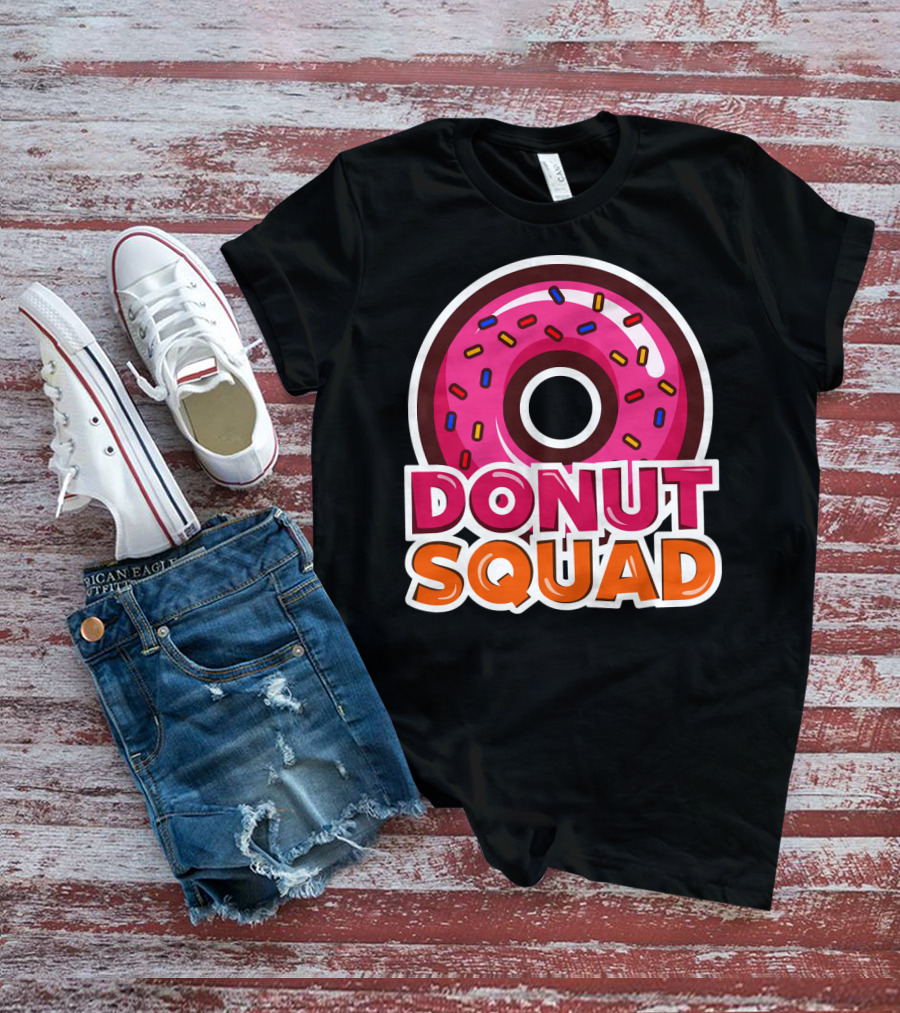 Cool Donut Squad Funny Doughnut Group With Sprinkles T-Shirt