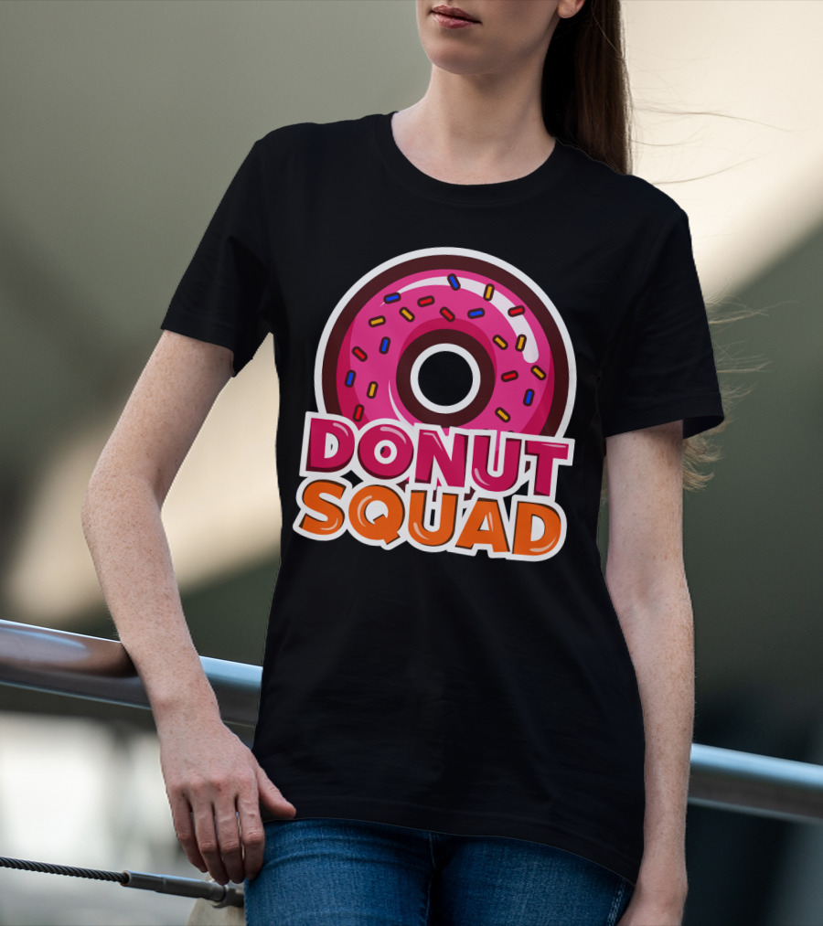 Cool Donut Squad Funny Doughnut Group With Sprinkles T-Shirt