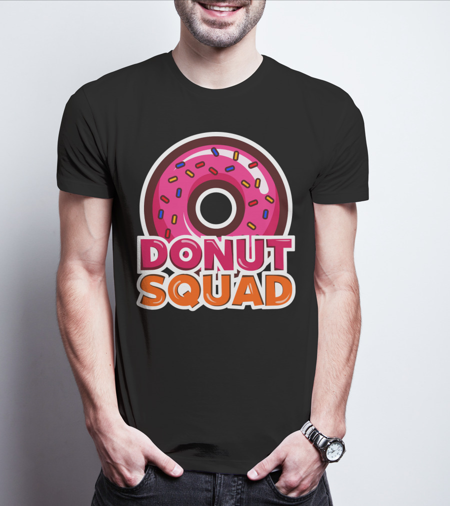 Cool Donut Squad Funny Doughnut Group With Sprinkles T-Shirt