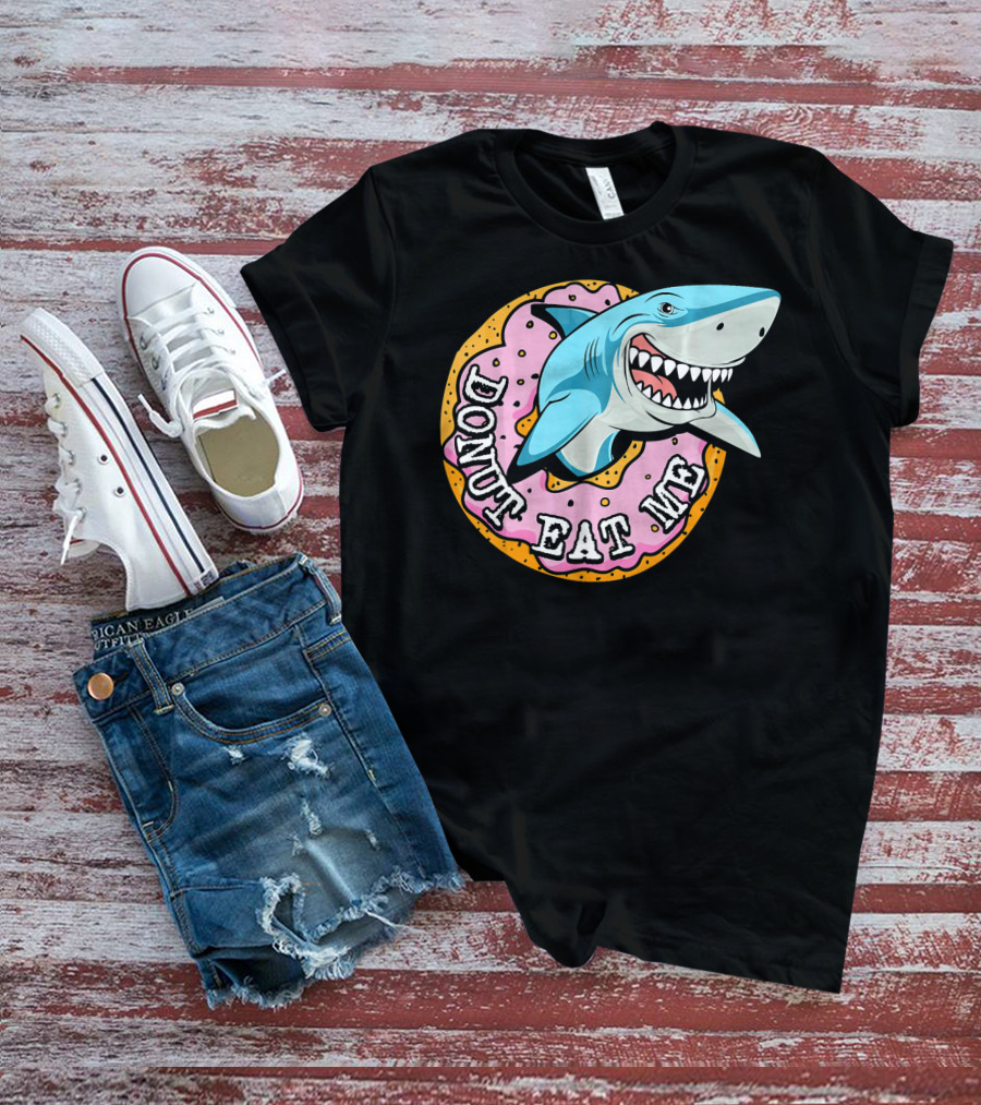 Donut Eat Me Shark Ocean Me T-Shirt