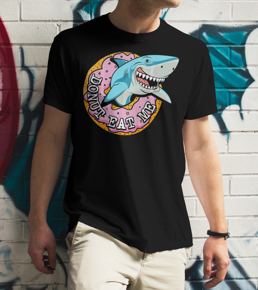Donut Eat Me Shark Ocean Me T-Shirt