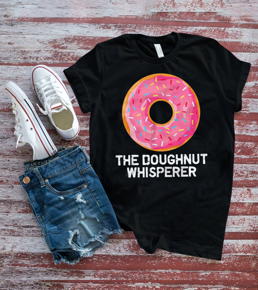 The Doughnut Whisperer Cool Pink Frosted Sprinkles T-Shirt