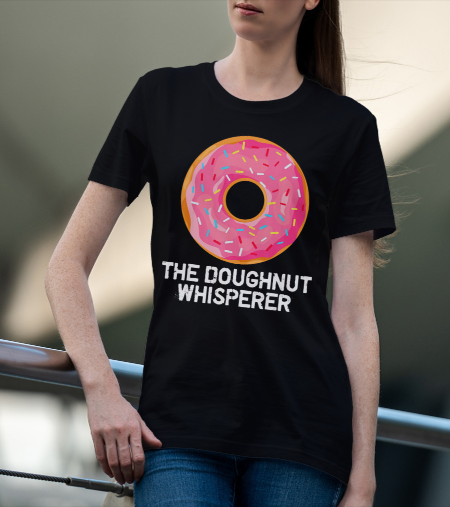 The Doughnut Whisperer Cool Pink Frosted Sprinkles T-Shirt