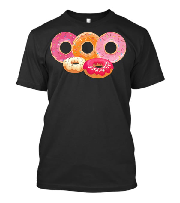 Donut Lover Dad Happy Doughnut Colorful Sprinkled Treats T-Shirt