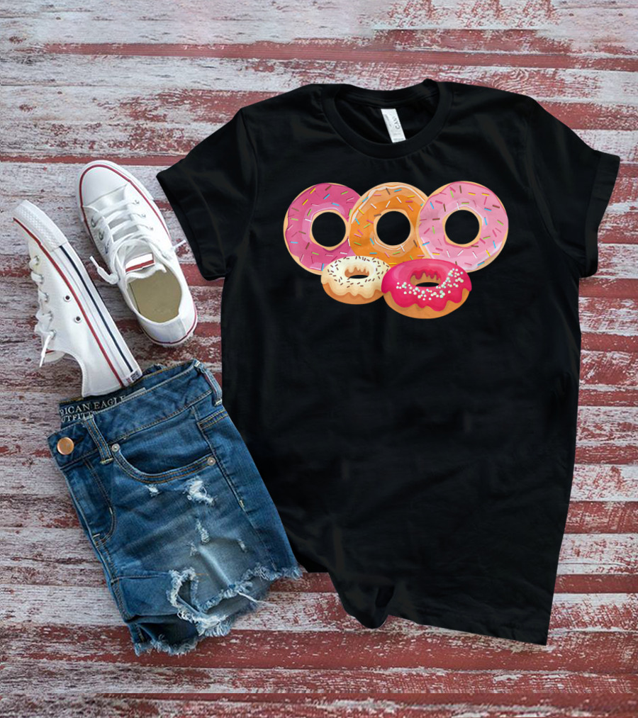 Donut Lover Dad Happy Doughnut Colorful Sprinkled Treats T-Shirt