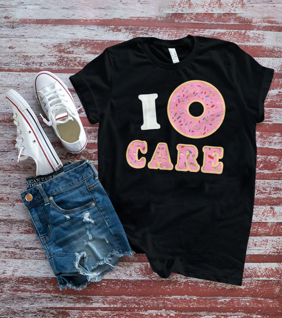 I Donut Care Funny Cool Sprinkles Doughnut T-Shirt