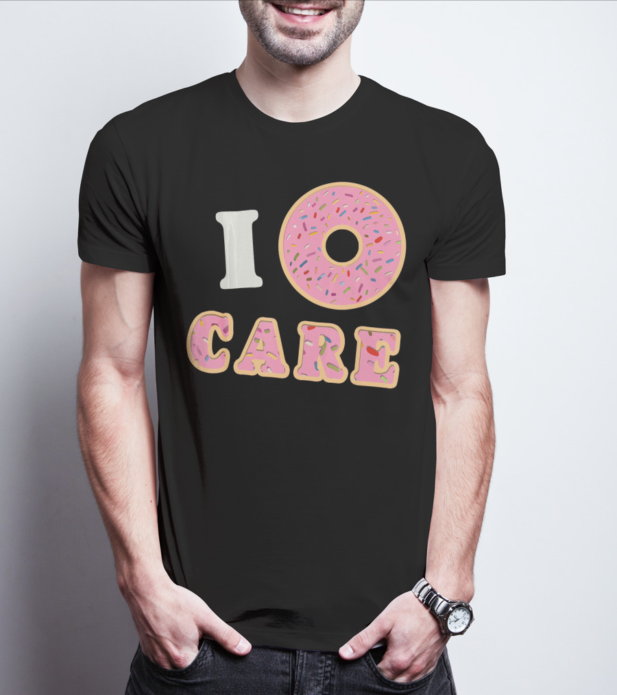 I Donut Care Funny Cool Sprinkles Doughnut T-Shirt